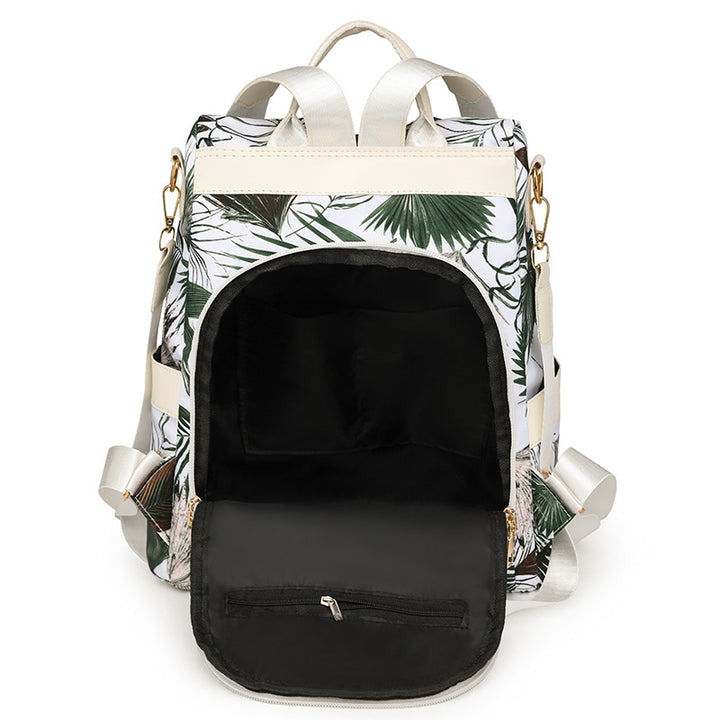 Floral Print Multi-Pocket Backpack Stornfield
