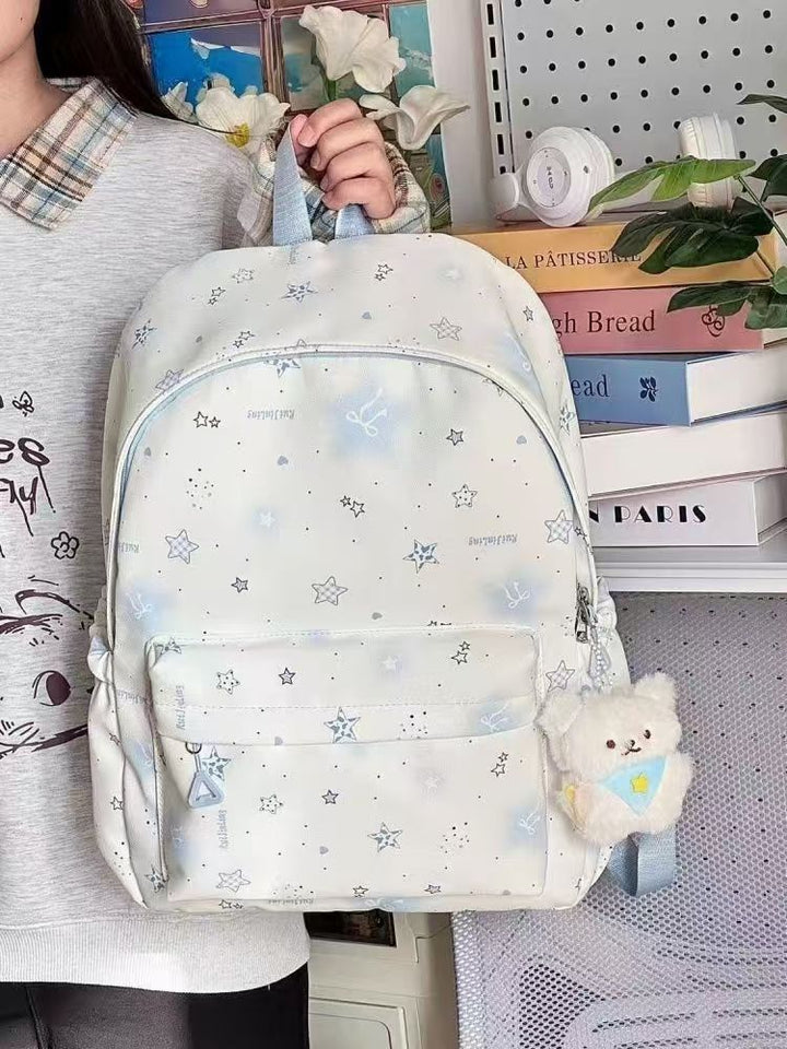 School backpack with playful star design and multiple compartments Stornfield