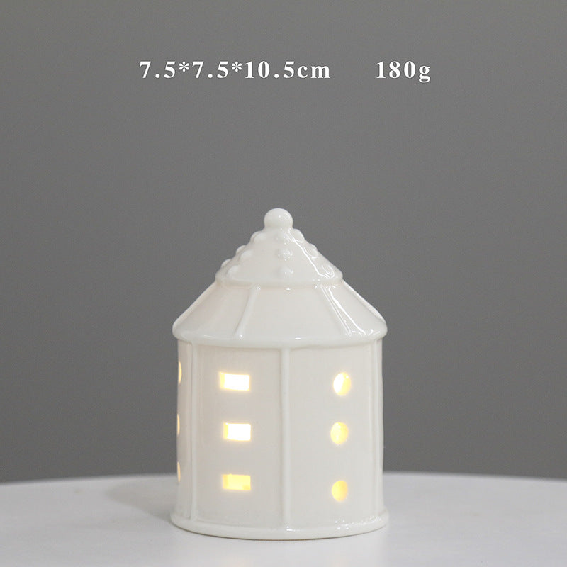 Decorative Ceramic House Lantern Stornfeild 1790310210