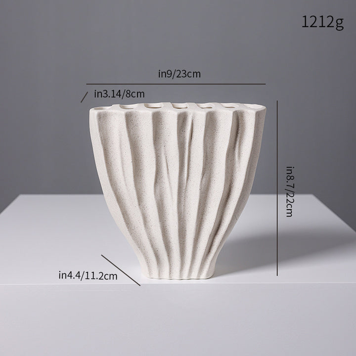 Decorative Textured Ceramic Vase