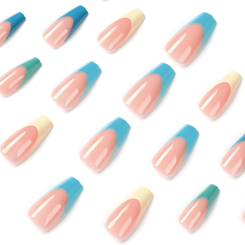 Artful Nail Extensions with Precise Gradient and Elegant Accents Stornfield