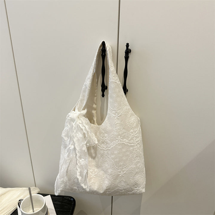 Elegant Lace-Trimmed Shoulder Bag Stornfield