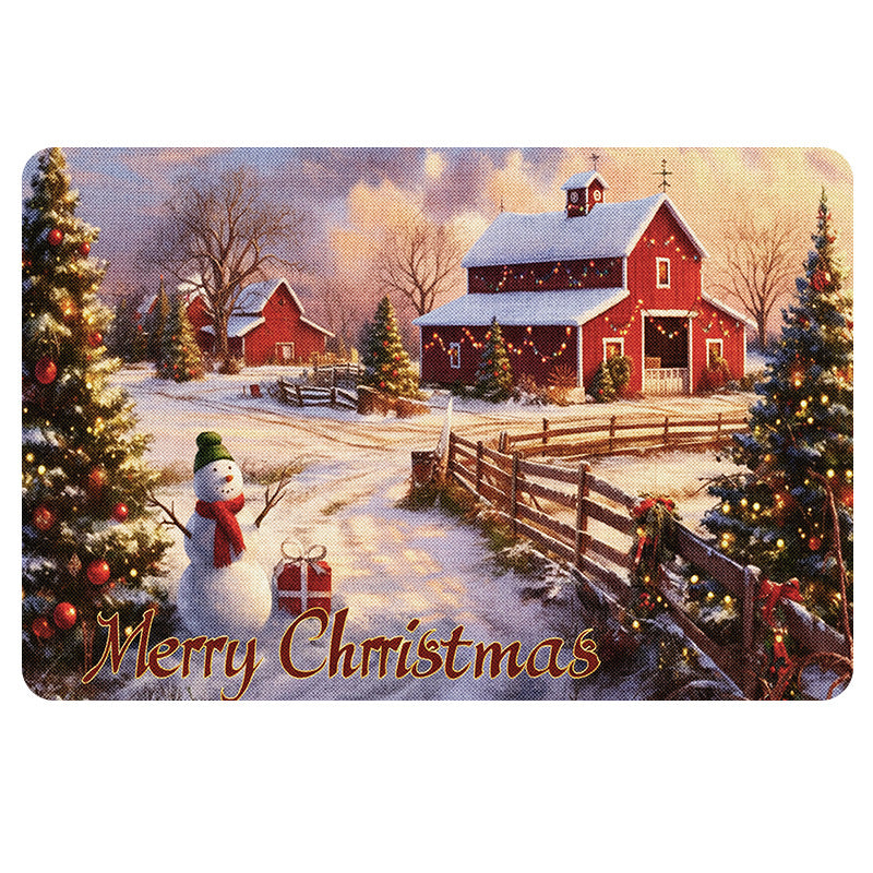 Festive Themed Bath Mat