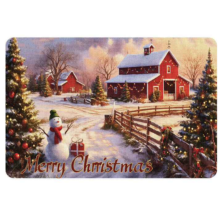Festive Themed Bath Mat