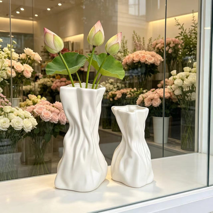 Contemporary Wave-Designed Flower Vase Stornfeild