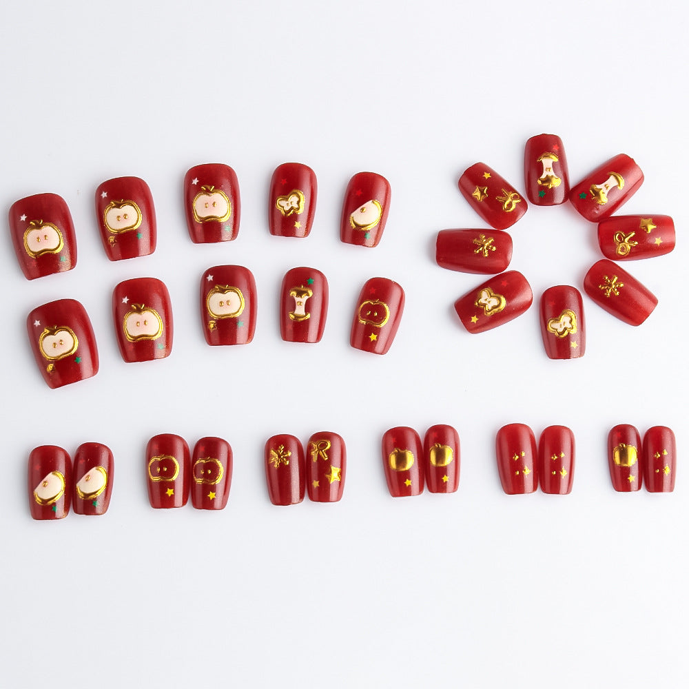 Festive Themed Press-On Nail Art Set Stornfield 1787542947
