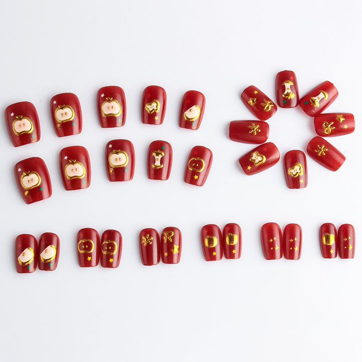 Festive Themed Press-On Nail Art Set Stornfield 1787542947