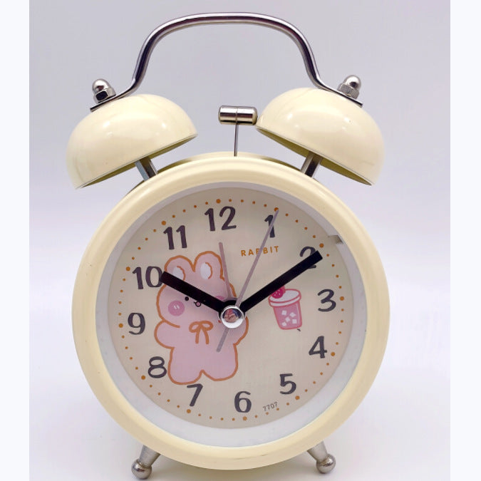 Nostalgic children's alarm clock with cheerful animal motif Stornfield