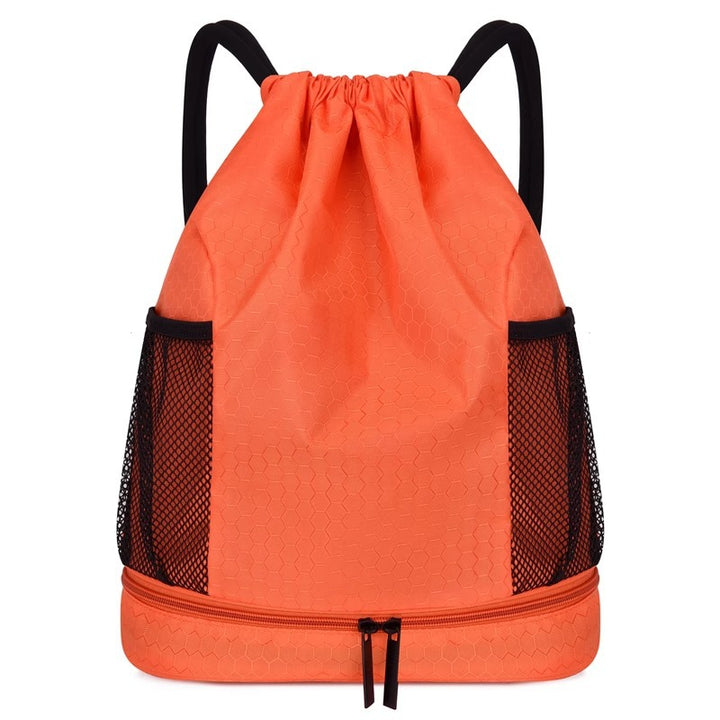 Lightweight Hexagonal Pattern Drawstring Backpack Stornfield
