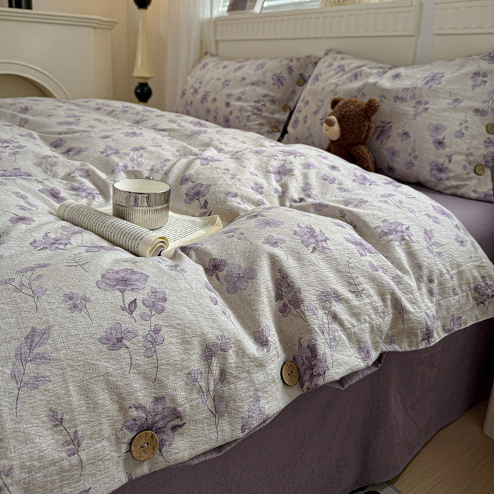 Elegant Floral Patterned Duvet Cover Set