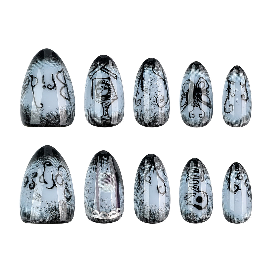 Creative Halloween Nail Art in Gothic Style Stornfield