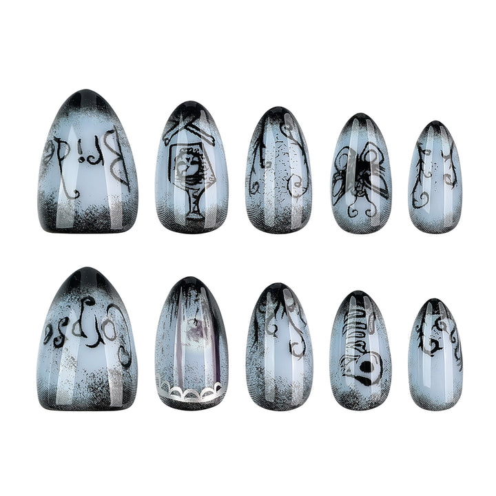 Creative Halloween Nail Art in Gothic Style Stornfield
