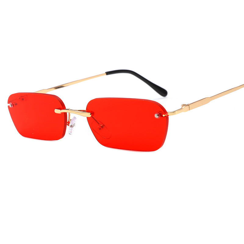 Women's fashionable rectangular sunglasses with luxurious metal frame Stornfield
