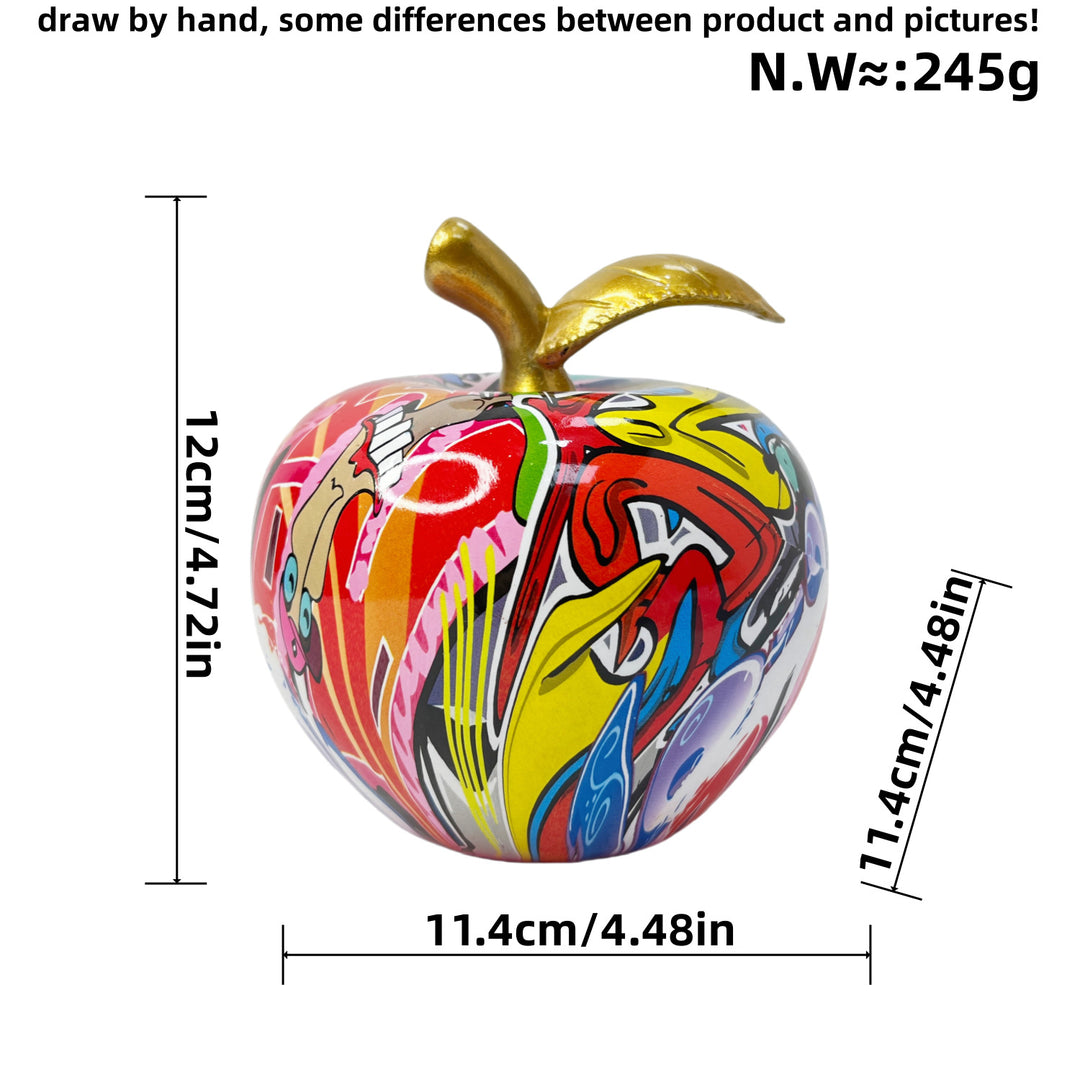 Decorative apple figure with artistic design Stornfield