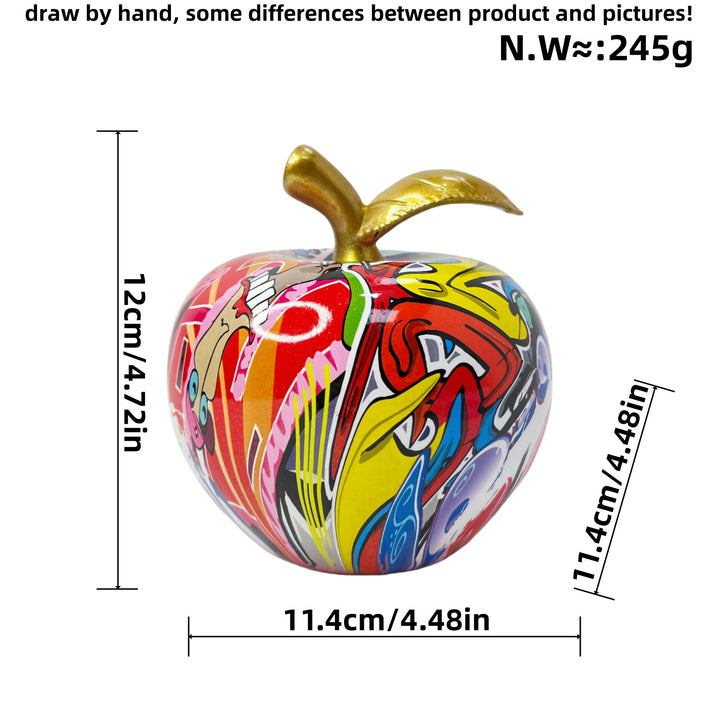Decorative apple figure with artistic design Stornfield