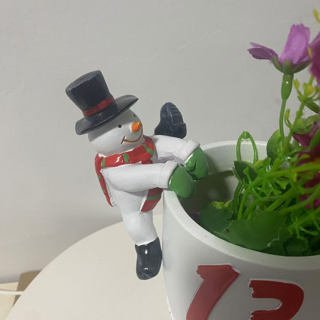 Decorative Snowman Plant Decoration Stornfield
