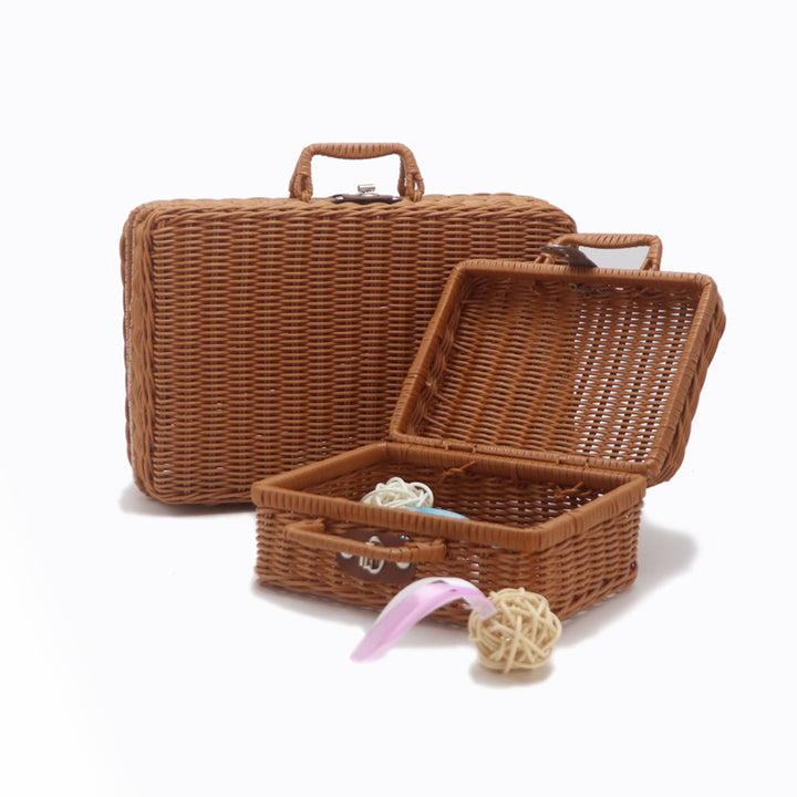 Handcrafted Woven Picnic Basket Stornfield 1787892945