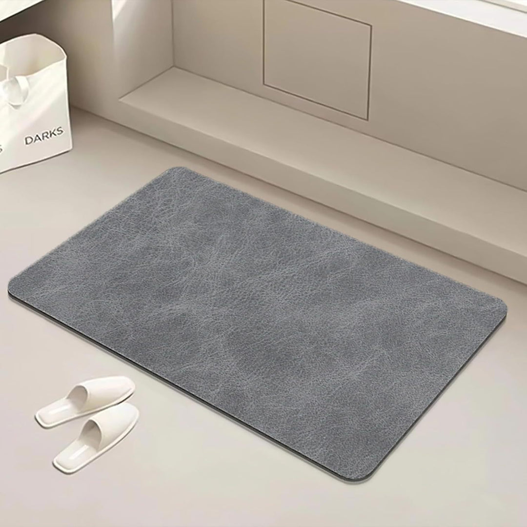 Modern Textured Bath Mat Stornfield