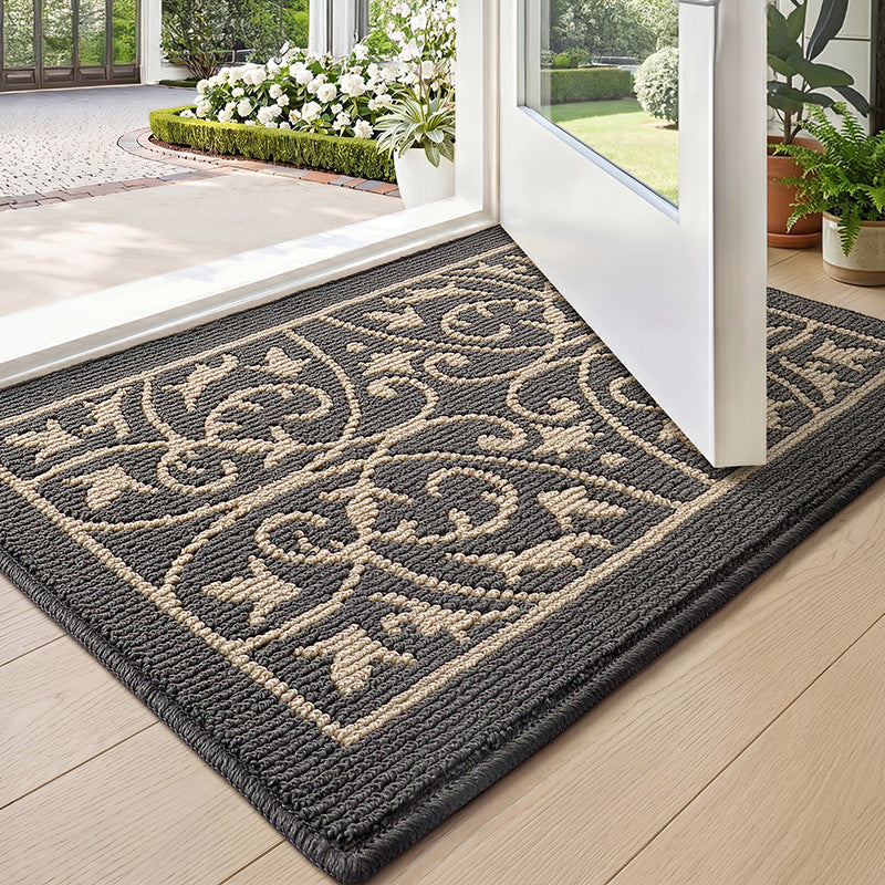 Textured Geometric Pattern Area Rug