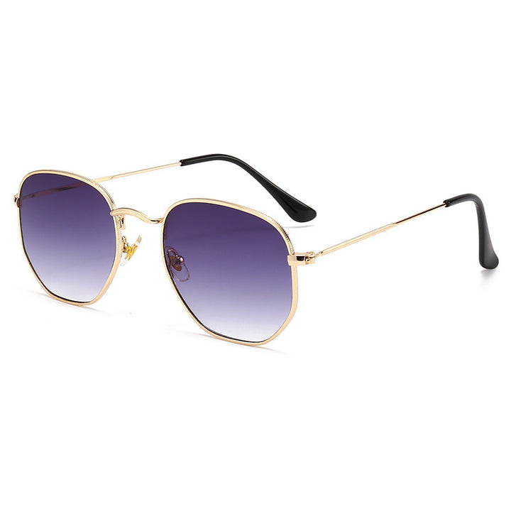 Women Oversized Sunglasses with elegant golden metal frame and solid UV protection Stornfield