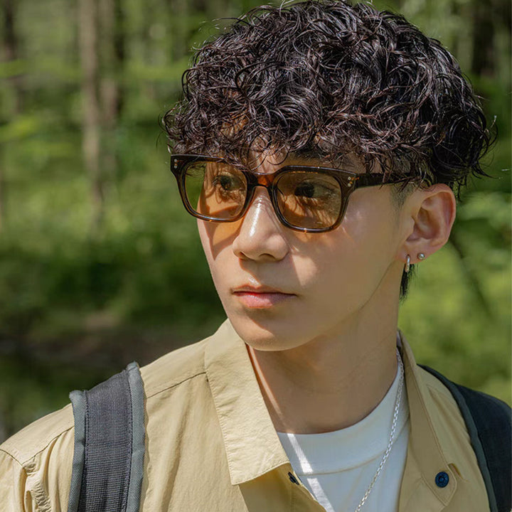 Men's Retro Square Sunglasses Stornfield