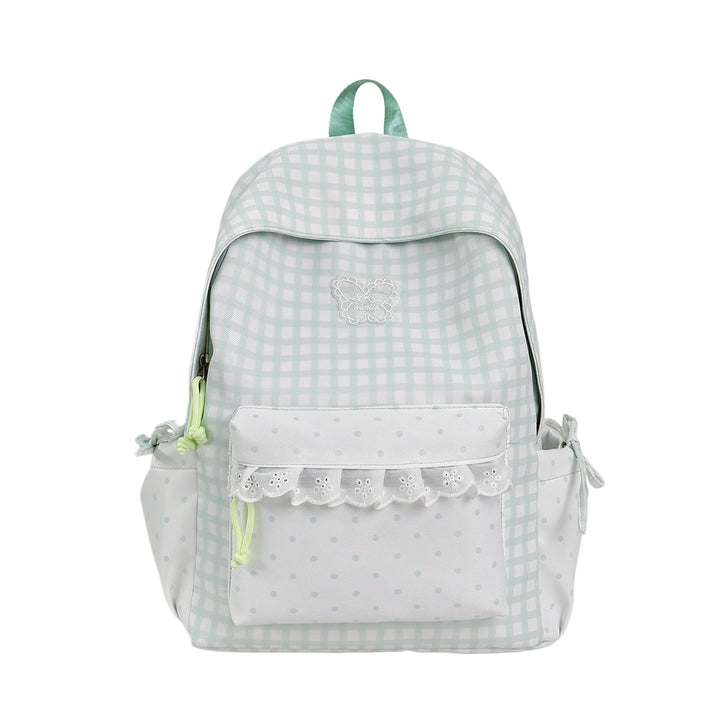 Fun Gingham Patterned Backpack Stornfield