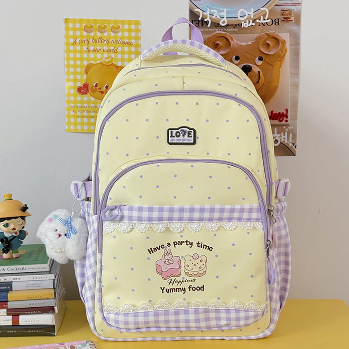 Fun-Themed Multi-Pocket Backpack Stornfield