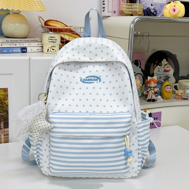 Stylish Star-Patterned Casual Backpack Stornfield