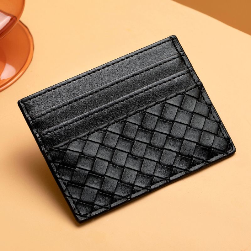Premium Woven Leather Cardholder Stornfield