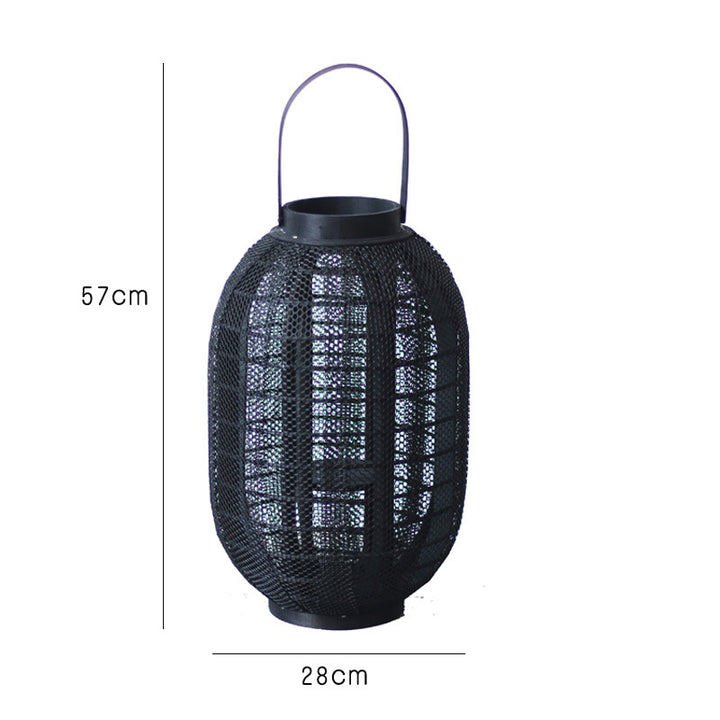 Decorative metal lantern with handle Stornfield