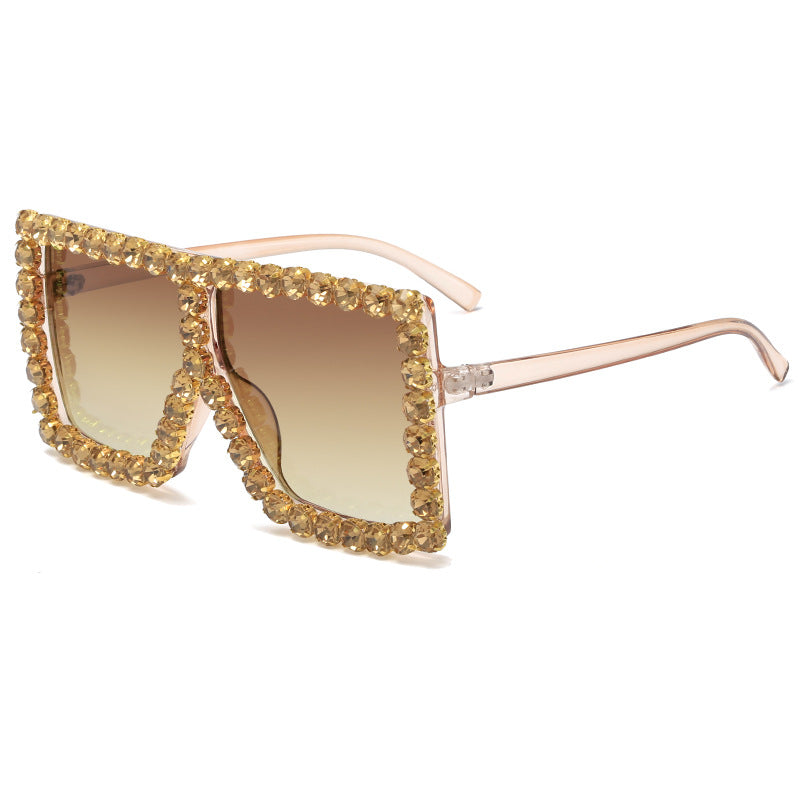 Women's striking square sunglasses with sparkling appliques Stornfield