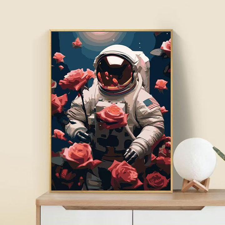 Astronaut Flower Art Print Stornfield