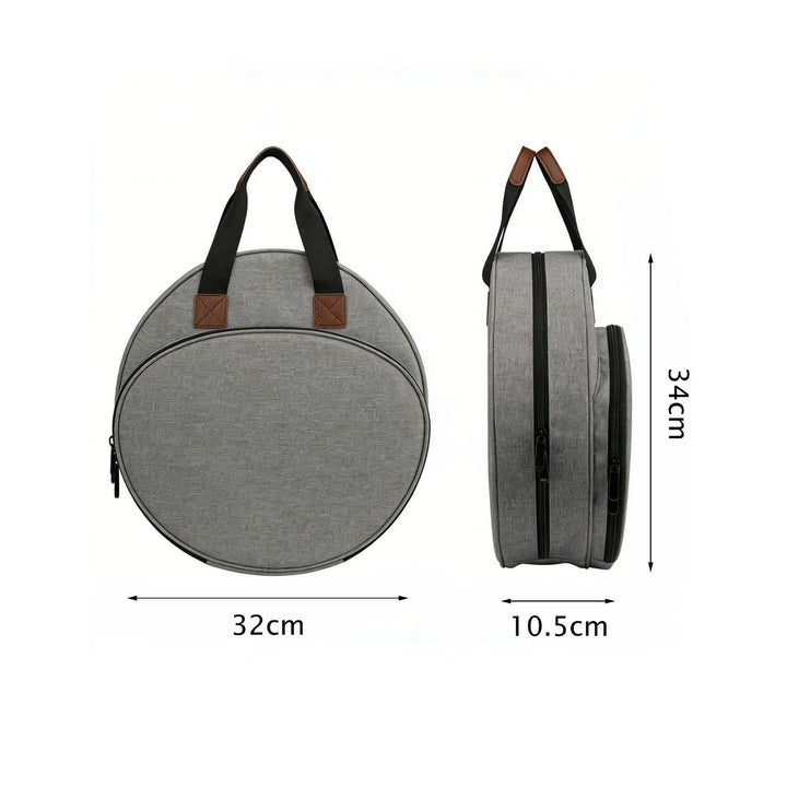 Round Tote Bag with Practical Two-Way Zipper Stornfield