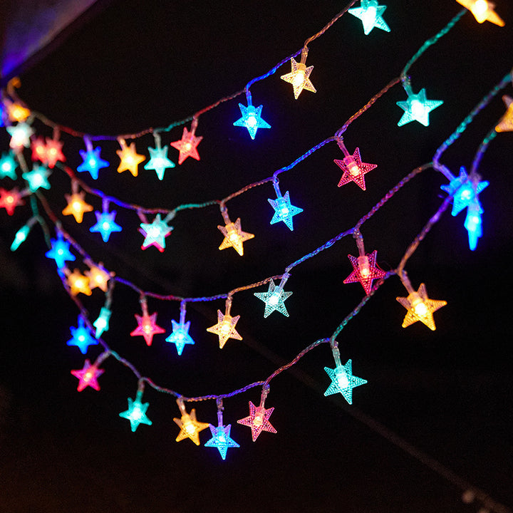 Decorative Snowflake LED String Lights Battery Powered Indoor Outdoor Fairy Stornfield