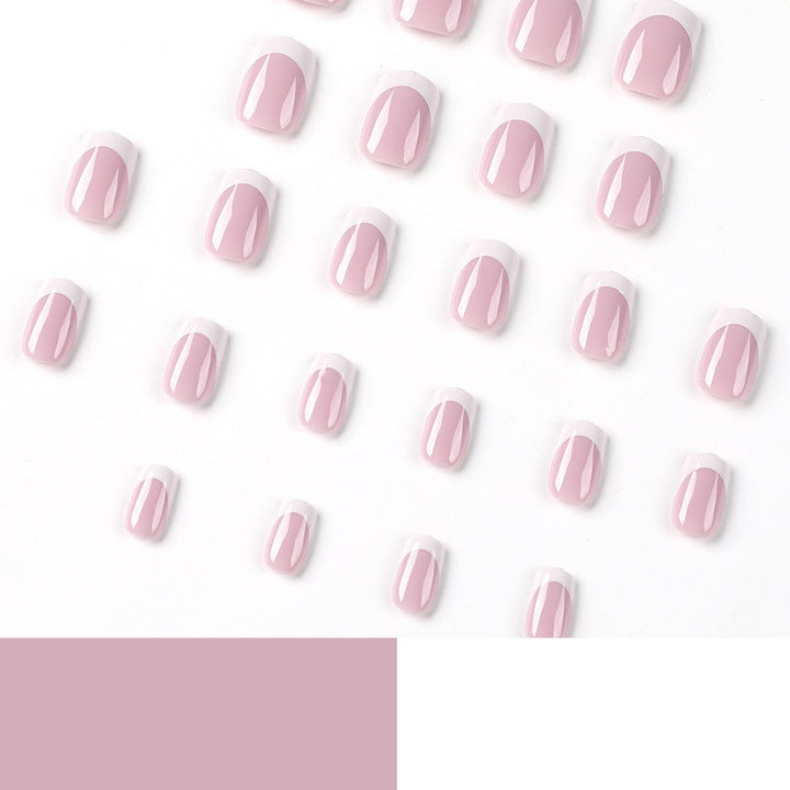 Classic French Tip Nail Art Enhancements Stornfield