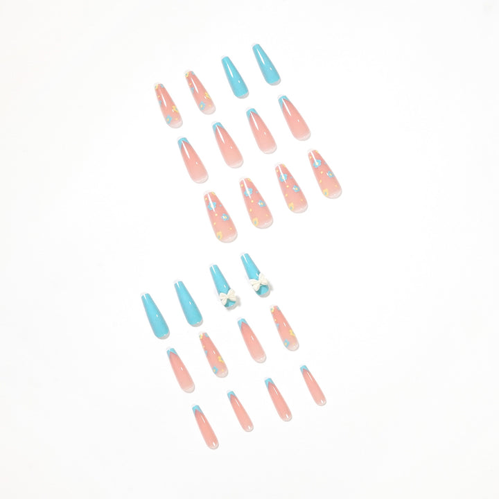 Artistic and playful nail extensions with floral patterns Stornfield