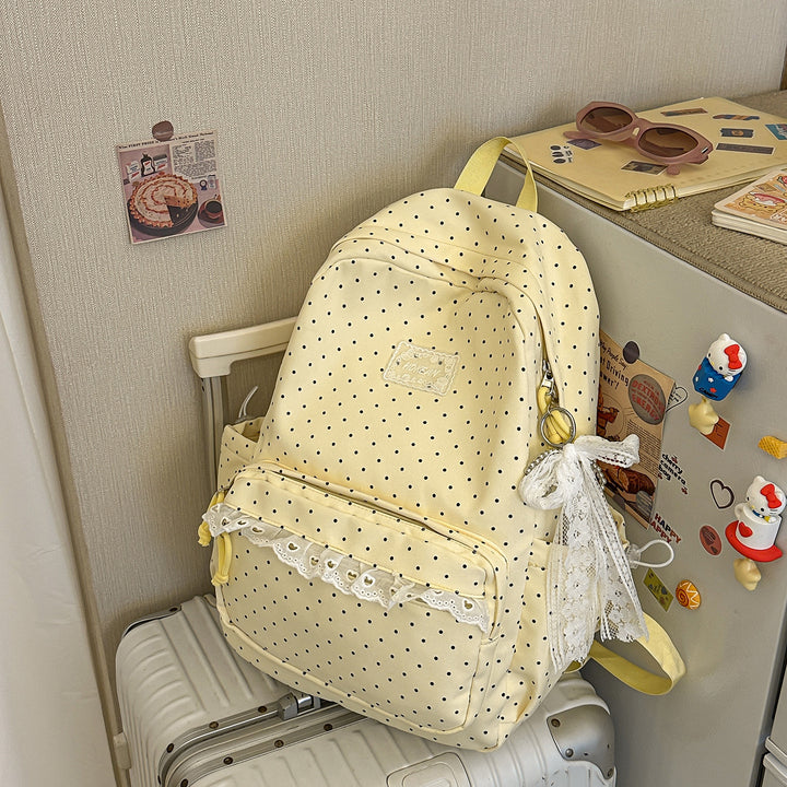 Charming Polka Dot Patterned Backpack Stornfield