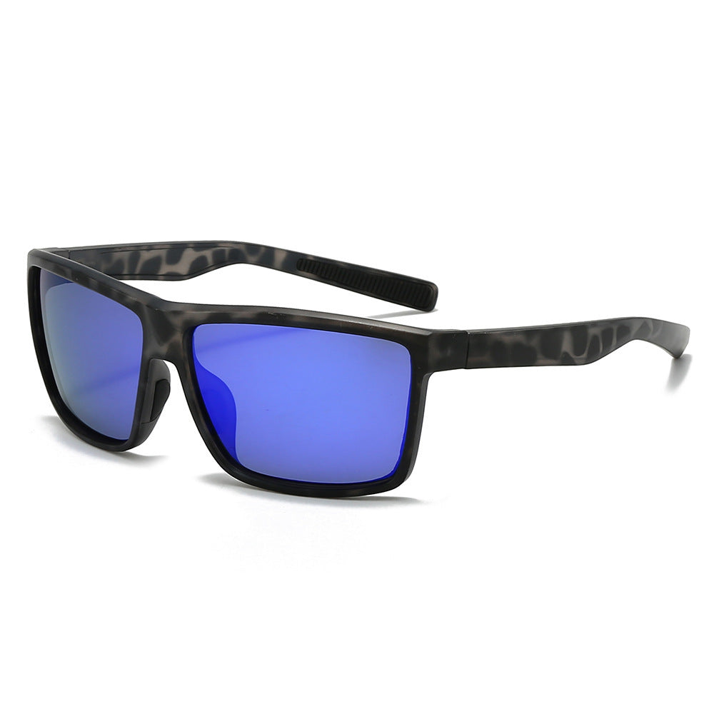 Men's sporty sunglasses with highly reflective lenses and elastic frame Stornfield