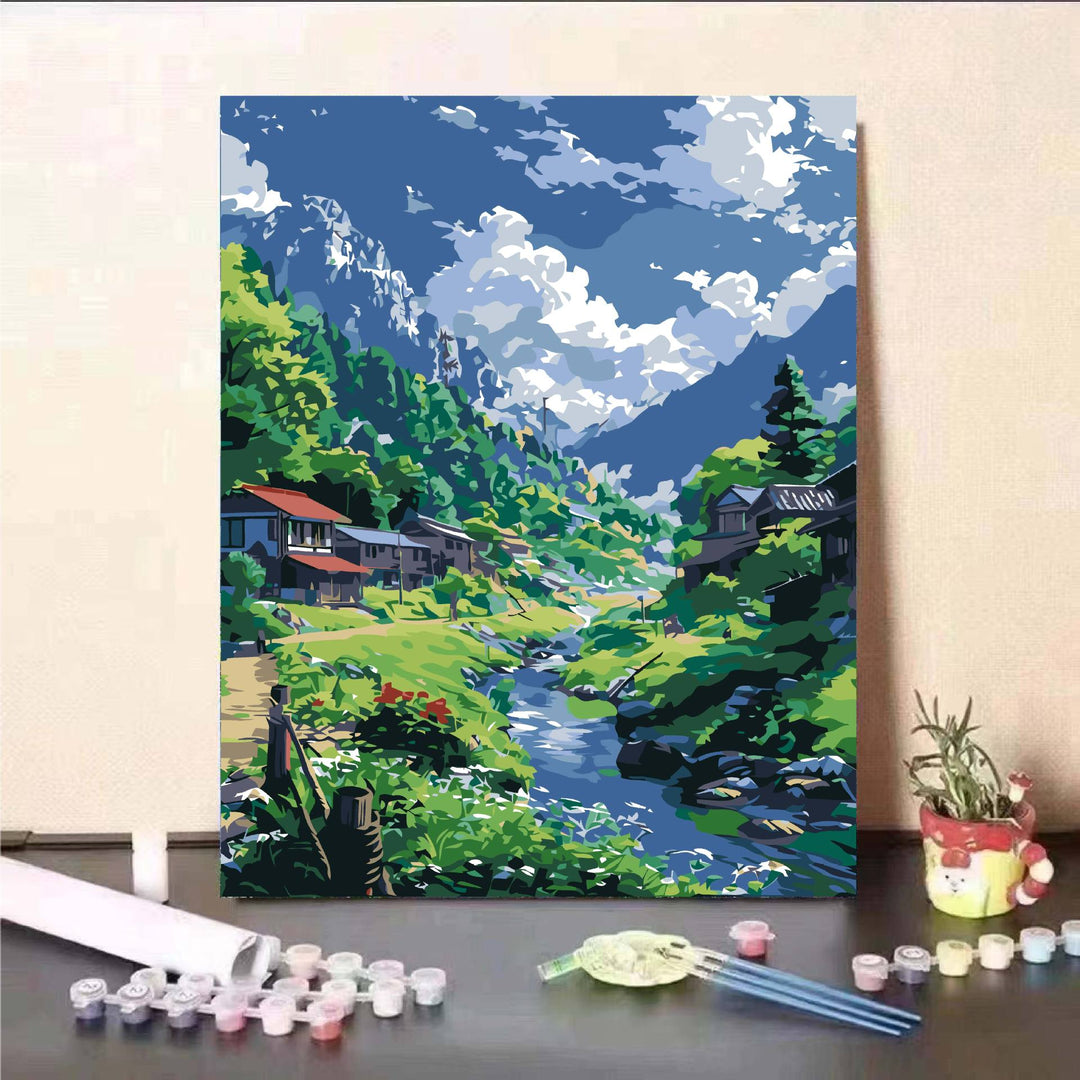 DIY Scenic Landscape Paint by Numbers Kit Stornfield
