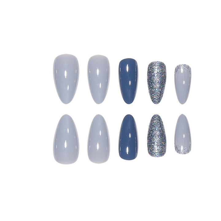 Elegant Glitter-Stone Nail Art Stornfield