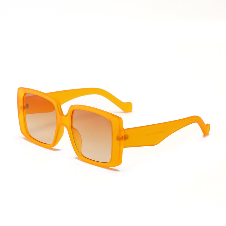 Women's modern square sunglasses with mirrored lenses Stornfield