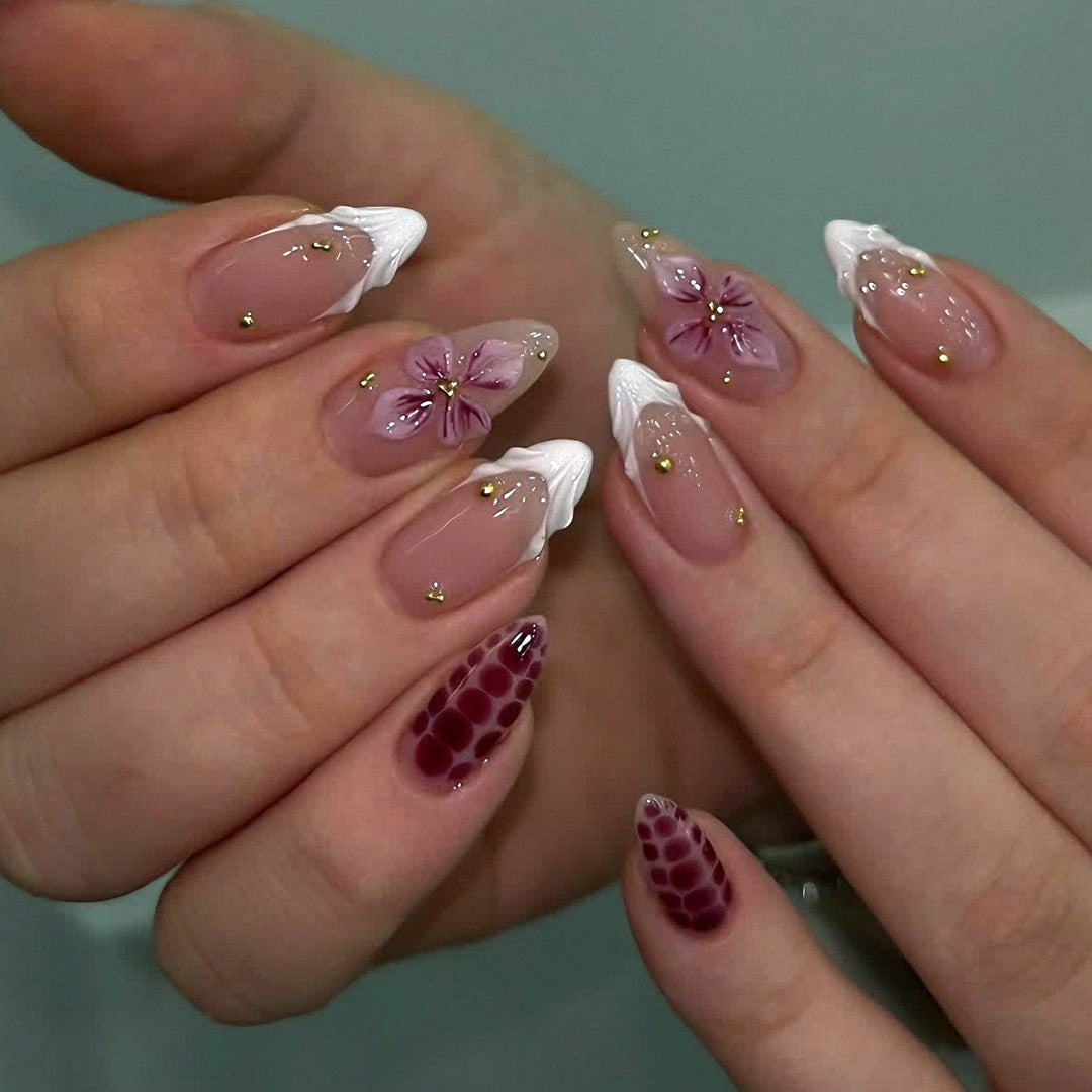 Floral Art Press-On Nail Set Stornfield
