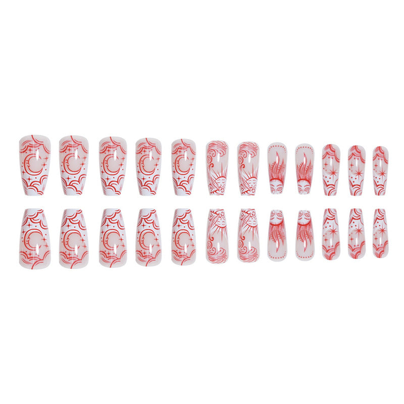 Artistic Long Press-On Nail Extensions Stornfield 1787913911