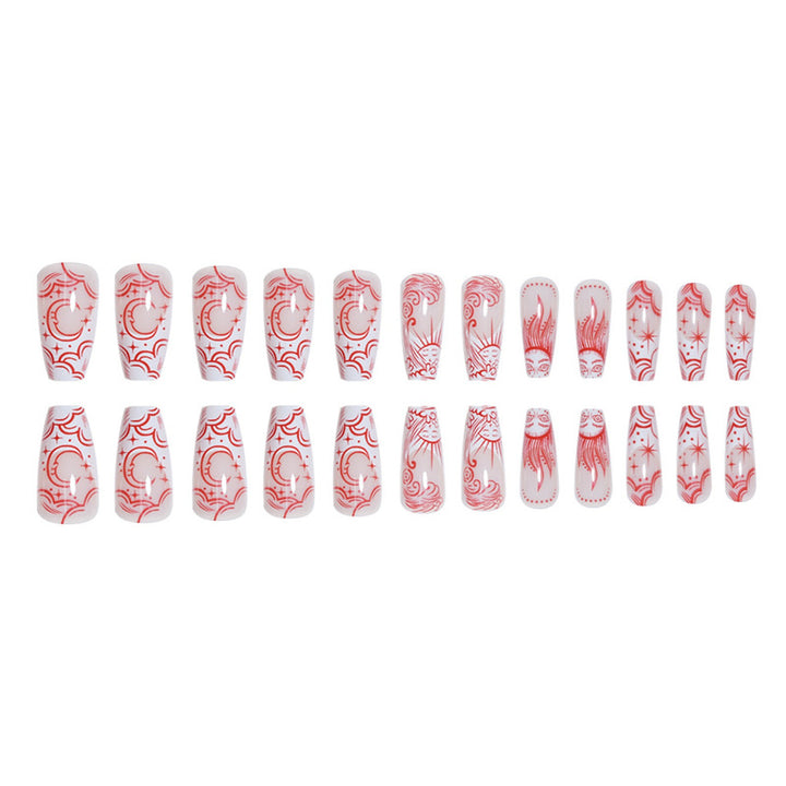 Artistic Long Press-On Nail Extensions Stornfield 1787913911