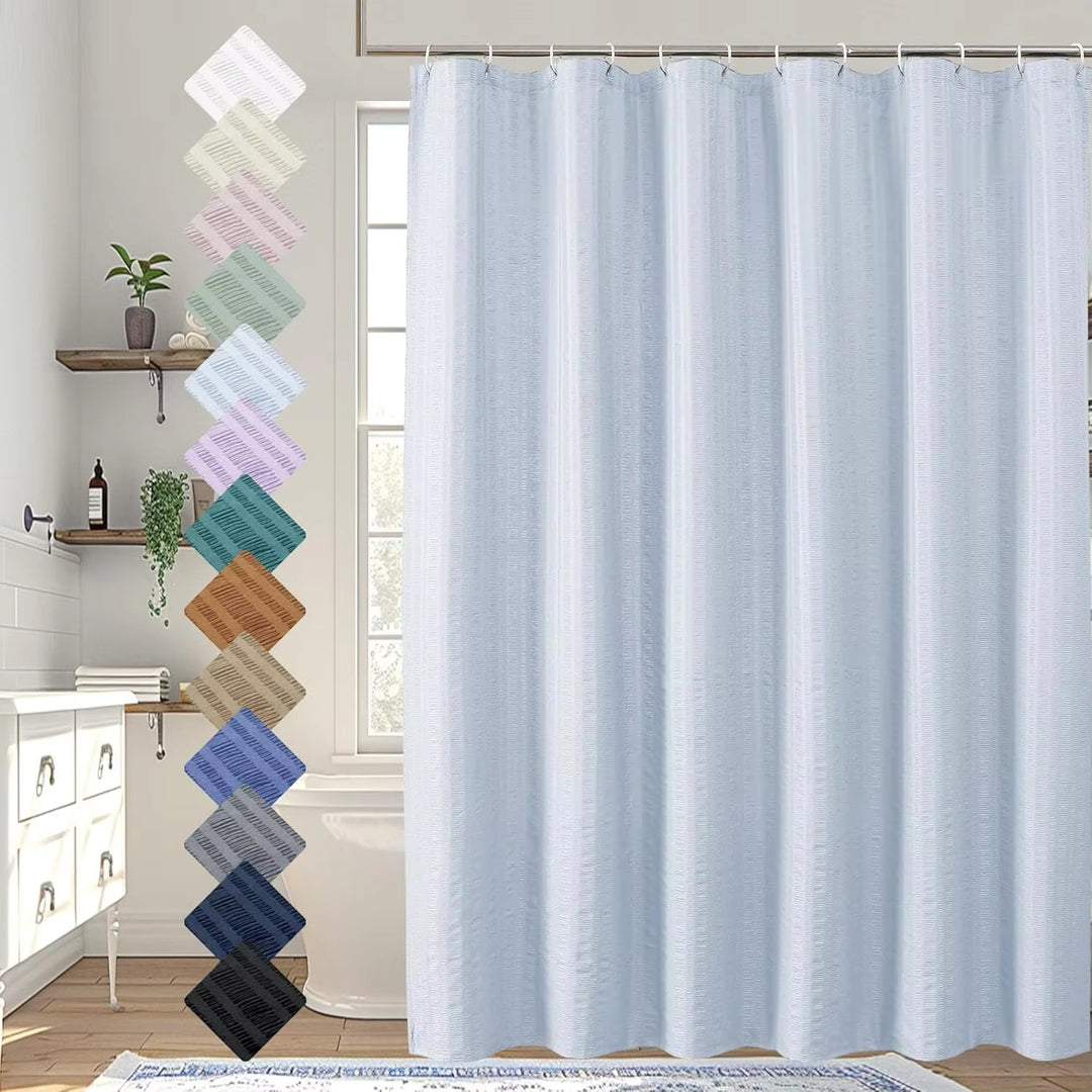 Premium Textured Shower Curtain Stornfield