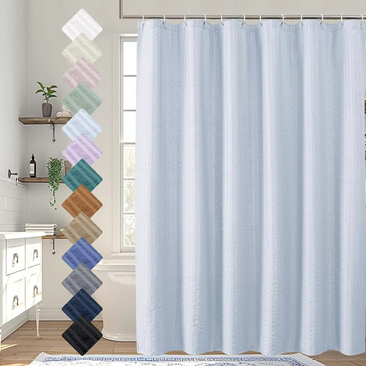 Premium Textured Shower Curtain Stornfield