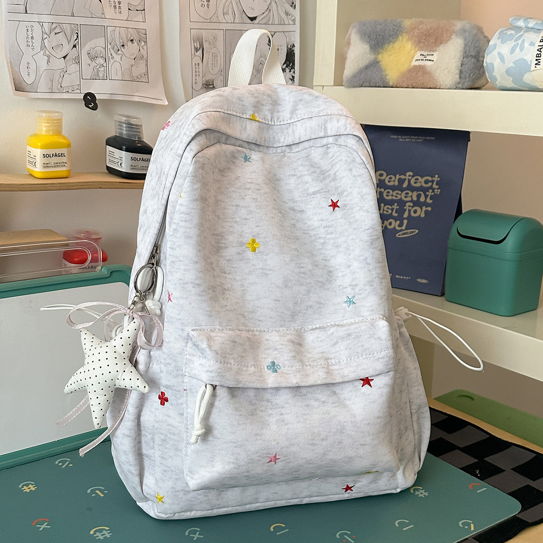 Casual Embroidered Star Backpack Stornfield
