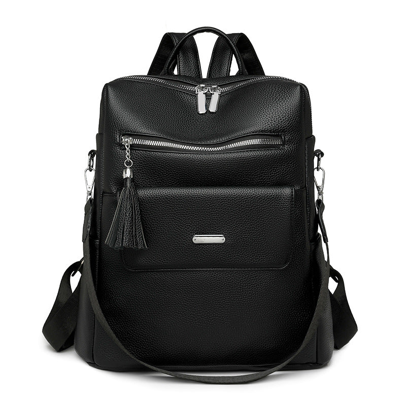 Stylish Multi-Pocket Leather Backpack Stornfield 1788673935