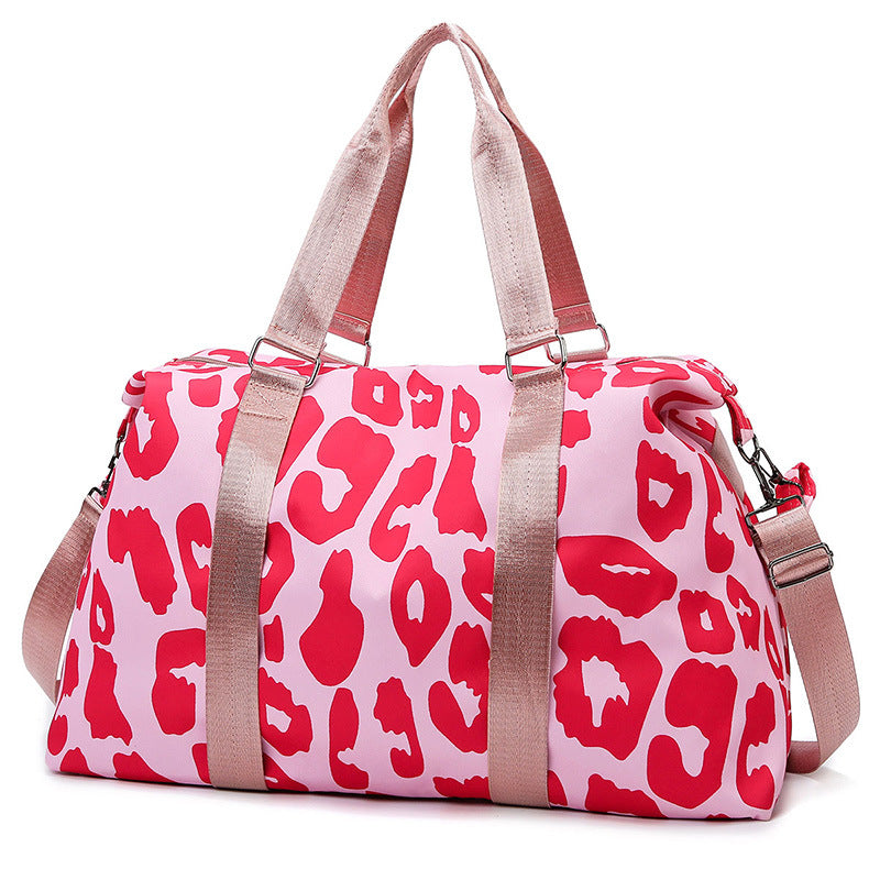 Sporty travel bag with trendy zebra pattern Stornfield