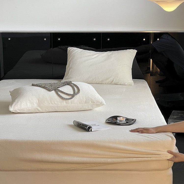 Premium Deep-Pocket Fitted Sheet Set with Silky Breathable Microfiber and Elastic Skirt